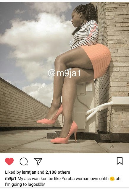 Maheeda Believes Her Backside Looks Like A Yoruba Woman's Own