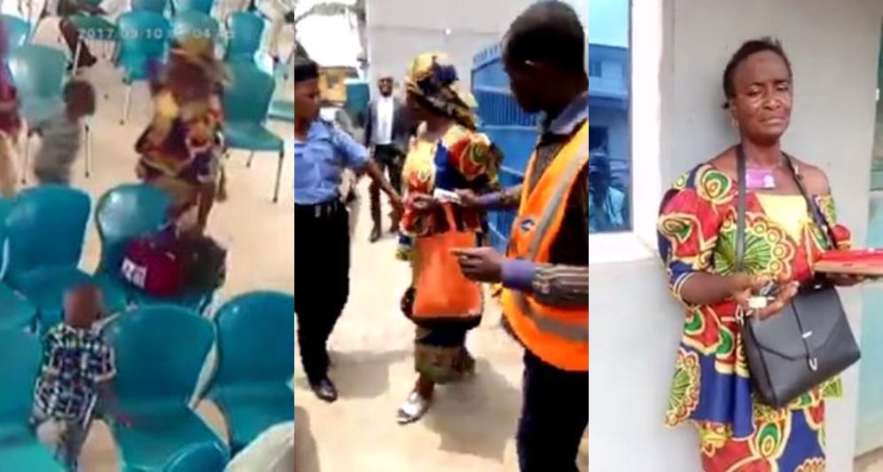 Woman Caught On CCTV Stealing Worshippers' Valuables In RCCG Church (Video)