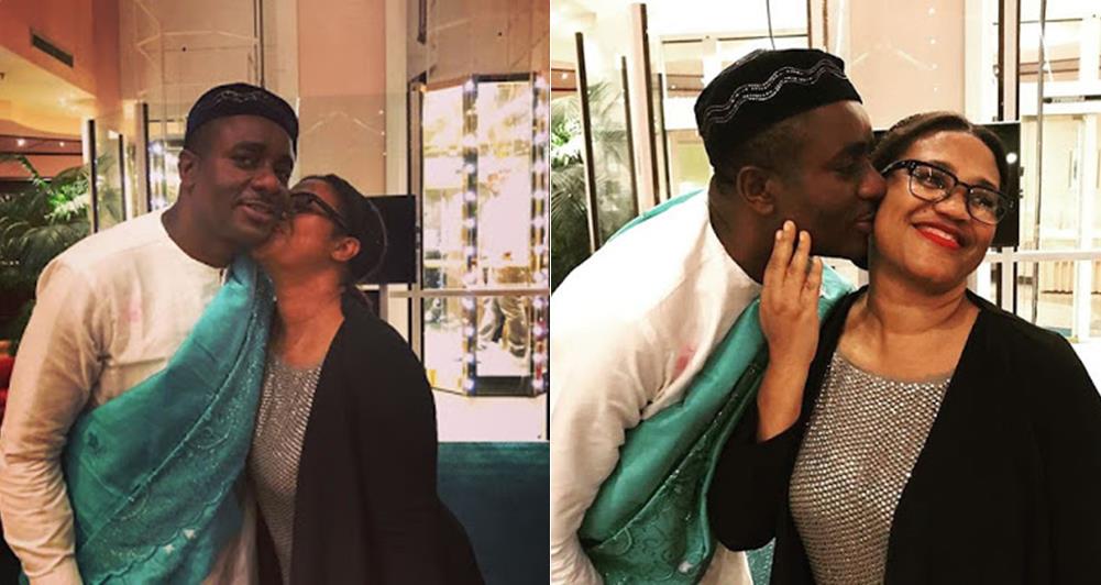 "Hmmm l too cherish this kiss coming from our delectable Nadia's mum"- Actor Emeka Ike
