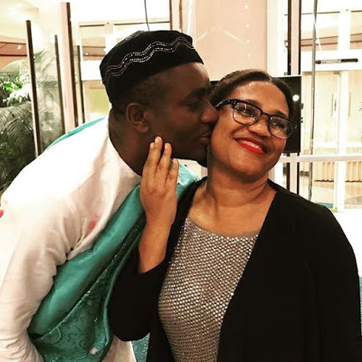 'Hmmm l too cherish this kiss coming from our delectable Nadia's mum'- Actor Emeka Ike