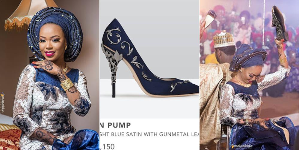 Senator Sani Yerima's Daughter-in-law Wears $2,150 (N784,000) Shoes to Her Wedding