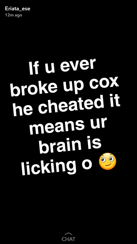 'If you break up with a man because he cheated, your brain is leaking' - Ese Eriata