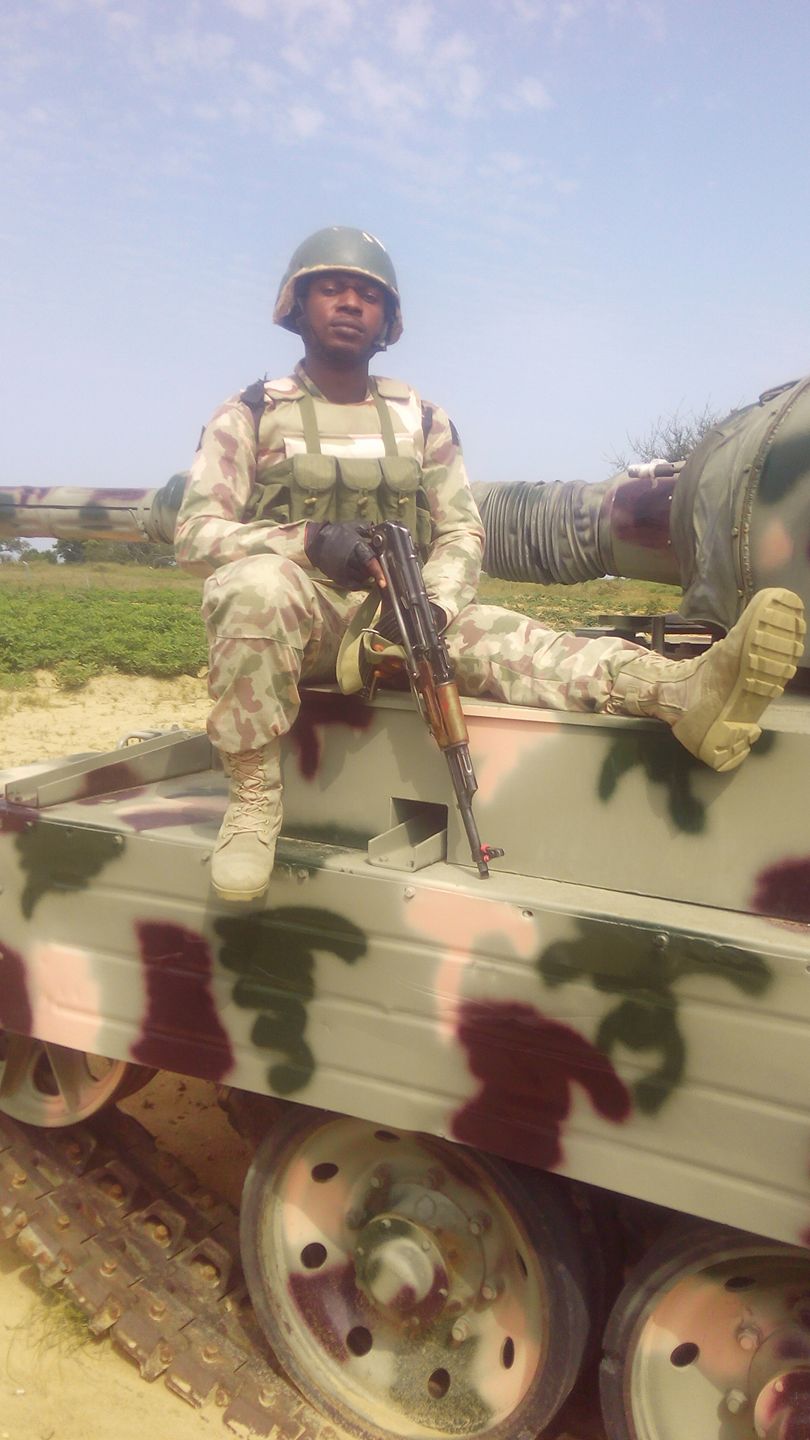 Nigerian soldier fighting Boko Haram, shares pictures of the grave where he sleeps