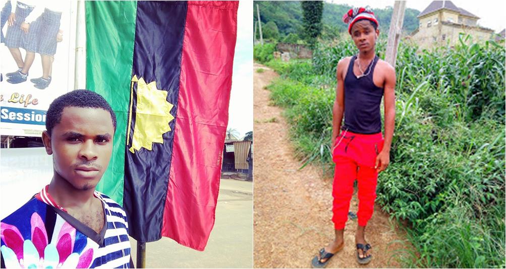 "Nnamdi Kanu Is My God" - IPOB Member declares support for Biafra