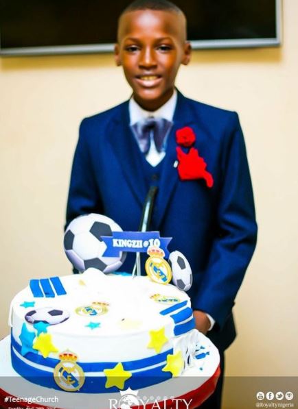 Step father's church throws 2face Idibia's son, Zion, a surprise birthday party (Photos)