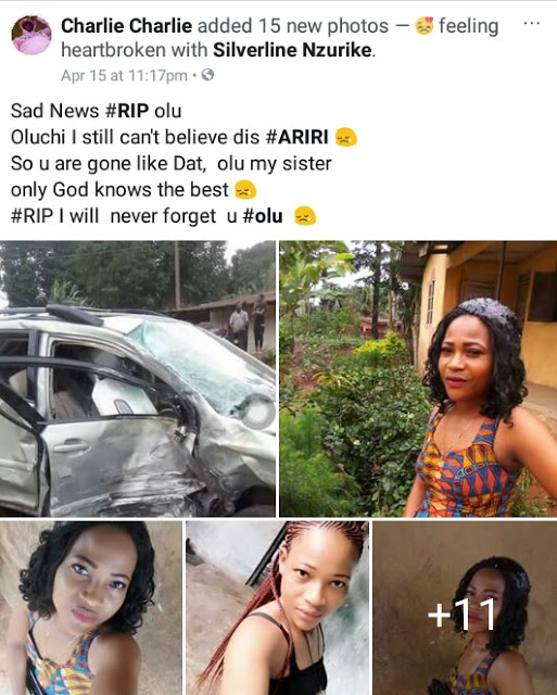 Beautiful young pregnant woman killed in car accident in Imo State (photos)