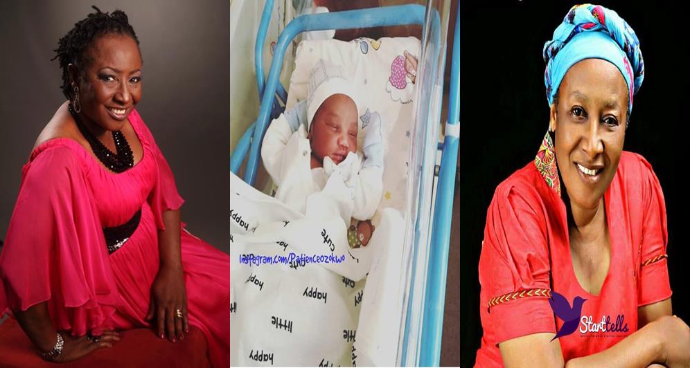 Actress Patience Ozokwor welcomes her 16th grand child (Photo)