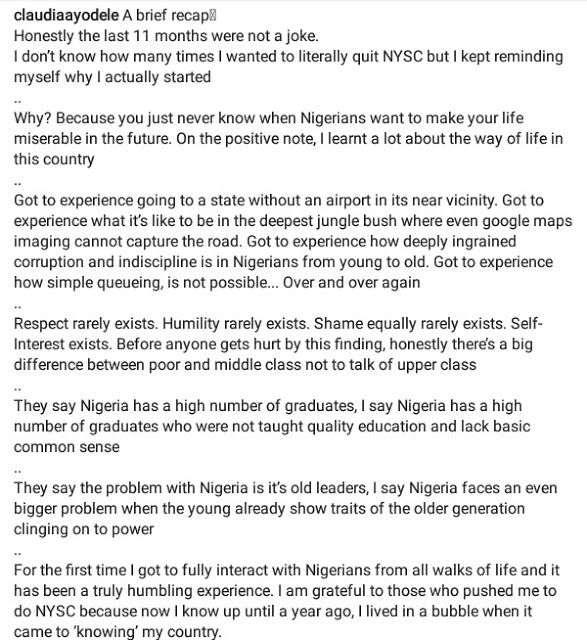 NYSC: 'Nigeria Has A High Number Of Graduates Who Lack Basic Common Sense'- Mixed Race Lady