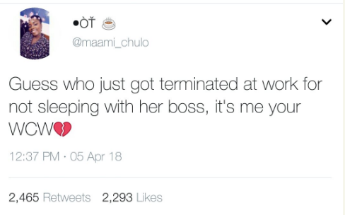 Lady Fired For Not Sleeping With Her Indian Boss, Nigerians React