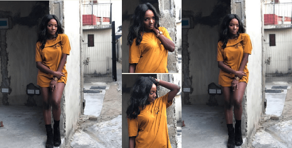 Fans talk about Simi's breasts after she shared these photos