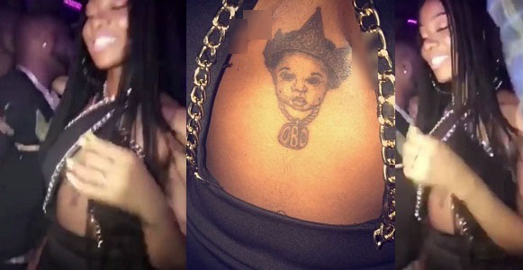 Another female fan gets a Davido tattoo on her chest (Video)