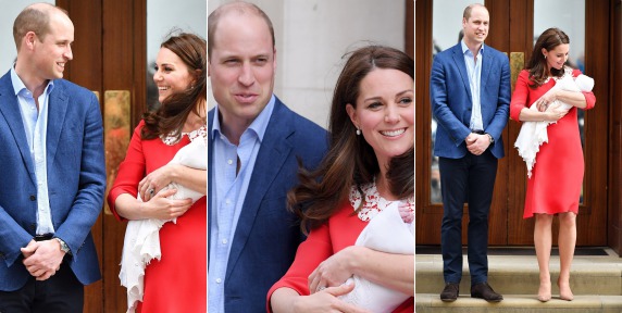 Kate Middleton Steps Out with New Royal Baby 7 Hours After Giving Birth