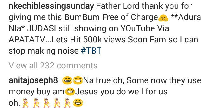 Actress Nkechi Sunday appreciates God for giving her Bumbum Free Of Charge, Anita Joseph Reacts