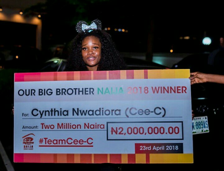 #BBNaija: 'May your Pockets be filled with blessings' - Cee-c writes a short post of gratitude to her supporters