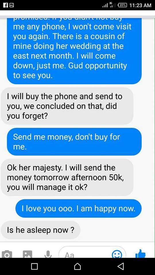 Man Leaks Facebook chats his cheating wife had with a married Man (Screenshots)