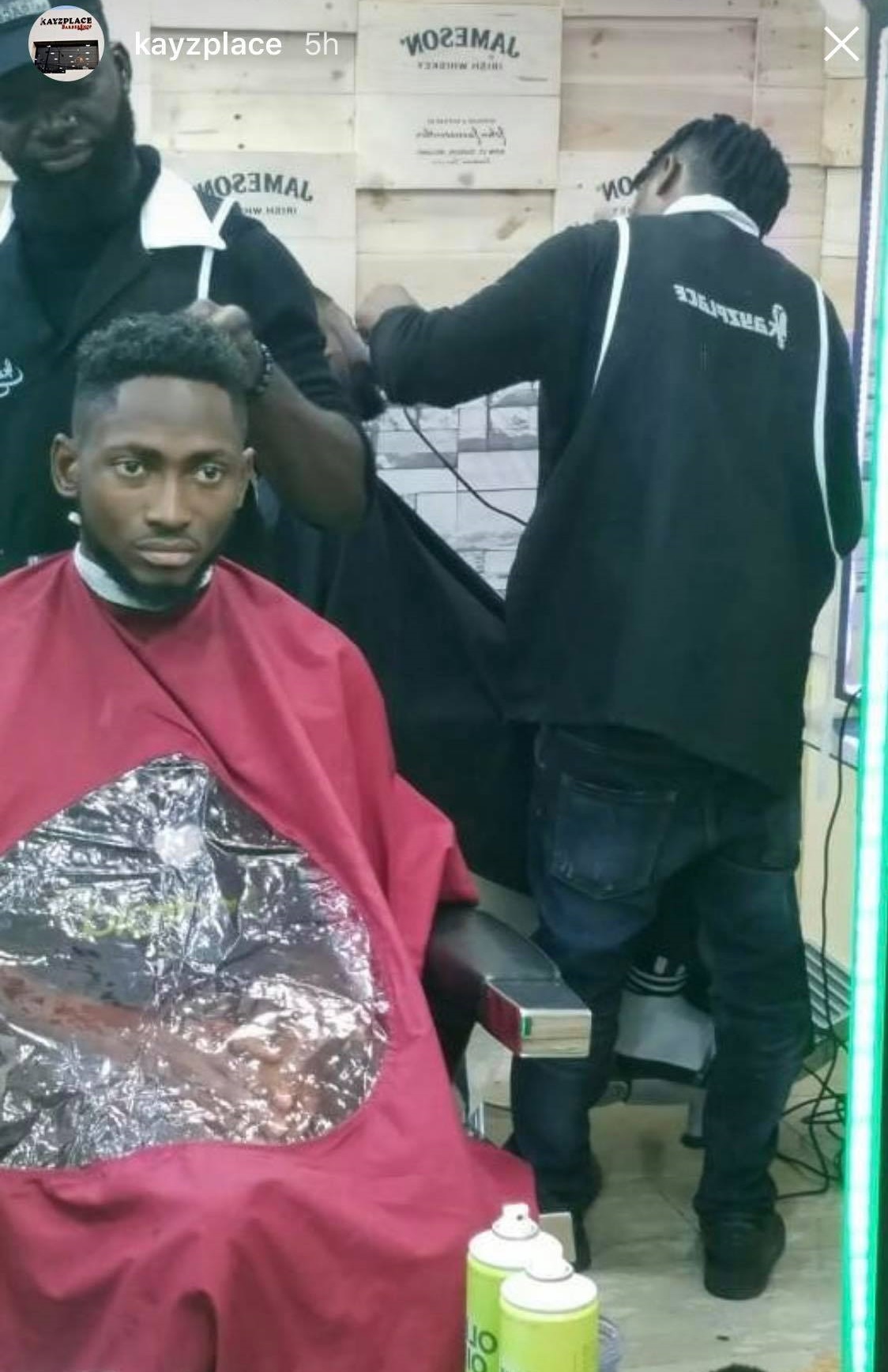 BBNaija: Miracle cuts his signature dreadlocks in preparation for homecoming party (Photos)