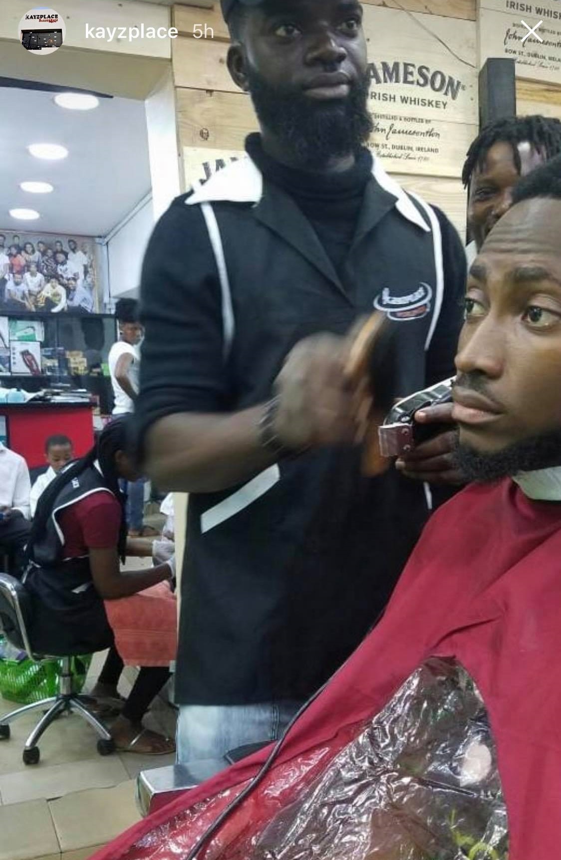 BBNaija: Miracle cuts his signature dreadlocks in preparation for homecoming party (Photos)