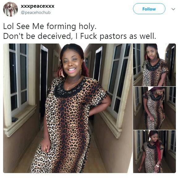 'Lol See Me forming holy, I Have S.ex With Pastors As Well' - Twitter user