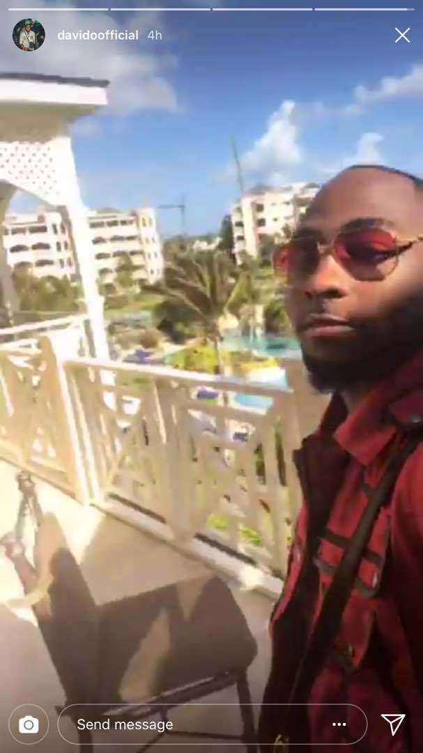 Davido and girlfriend, Chioma on holiday in Barbados (Photos)