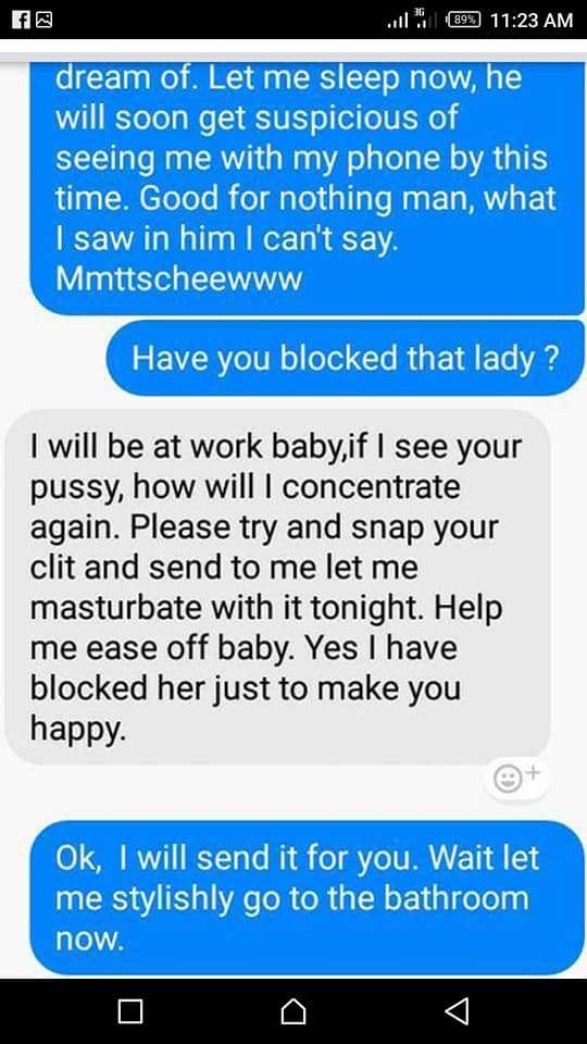 Man Leaks Facebook chats his cheating wife had with a married Man (Screenshots)