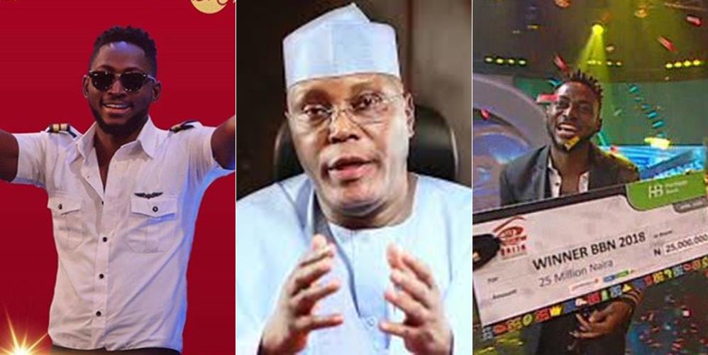 #BBNaija: 'Miracle is proof that Nigerian youths are hardworking, innovative and creative' - Atiku Abubaka