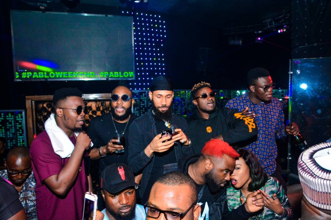 Olamide, Phyno, E-money Turn up for Kcee's birthday party (Photos)