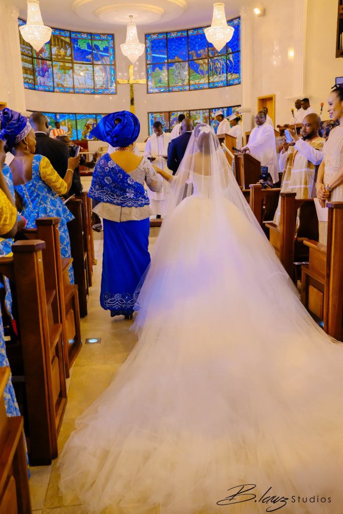 The adorable moment Stephanie Eze's mum walked her down the aisle (+ more photos)