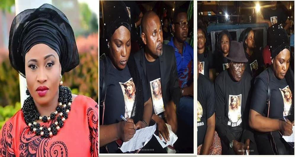 Photos from candlelight procession for Aisha Abimbola by Nollywood Actors