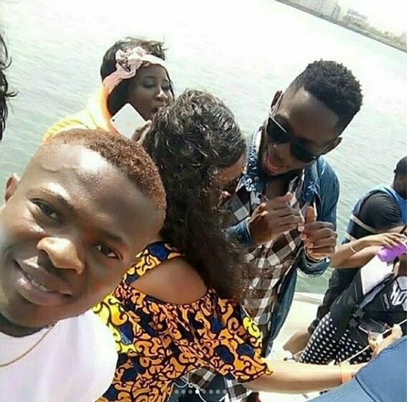 #BBNaija: Miracle Goes On Boat Cruise With His 10 Loyal Fans In Lagos (Photos)