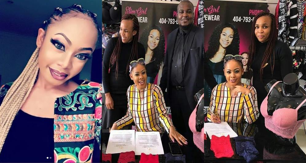 #BBNaija: Nina bags endorsement deal with 'Slim Girl Shape Wear' (Photos)