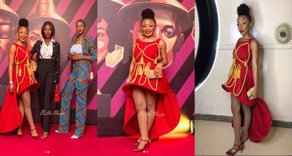 #BBNaija: Ifu Ennada fires back at those who criticized her outfit to the 2018 Headies, backs Khloe (Photos)