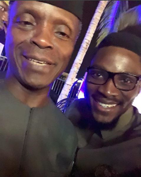 Ex BBNaija Housemate, Tobi, Meets Vice President Osinbajo (Photo)