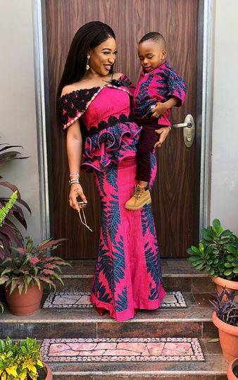 Tonto Dikeh Celebrates Children's Day With Her Son, King Andre (Photos)