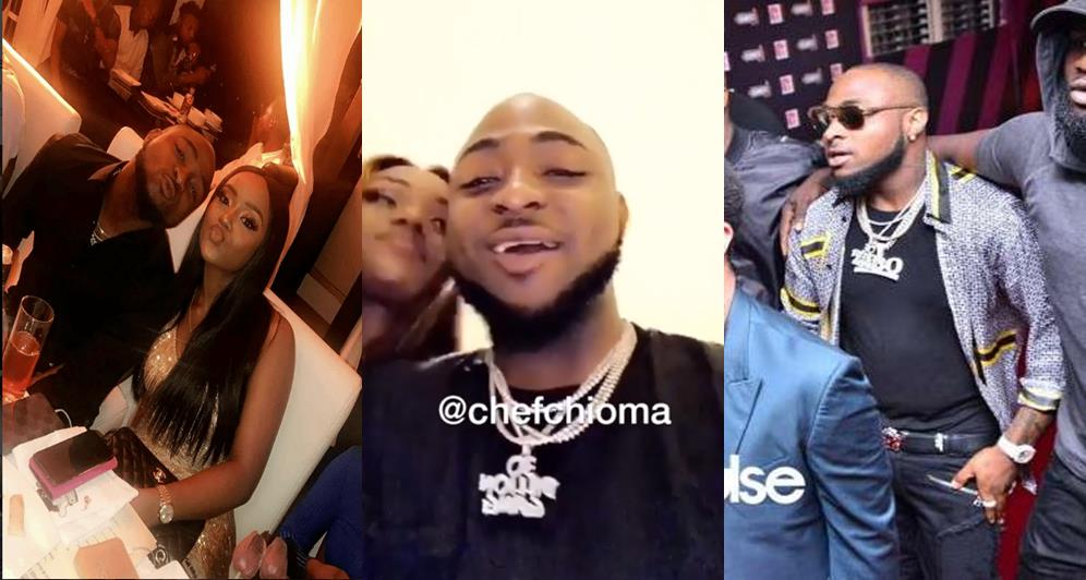 Davido & his girlfriend, Chioma celebrate after his Headies Awards win (Video)
