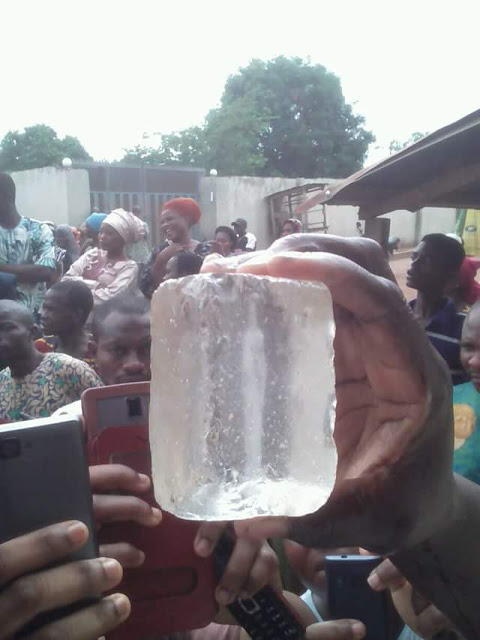 Members of a church in Ibadan claim that Jesus revealed himself in 'diamond stone' through a woman (photos)