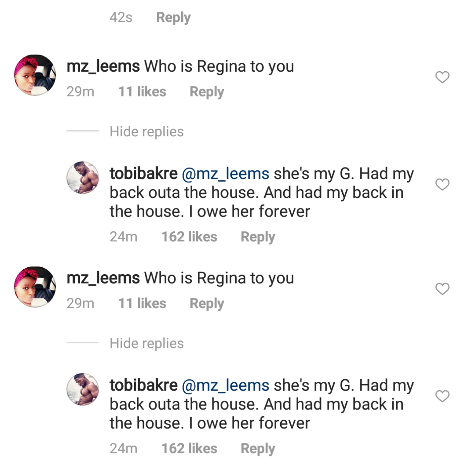 #BBNaija: Tobi's alleged girlfriend, Regina narrates how she almost became a yahoo girl