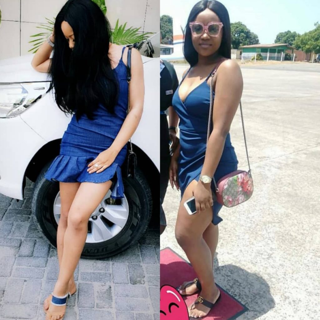 Battle of the sexy denim dress! Nina vs Chioma