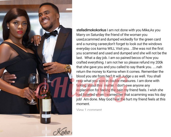 Friend of Michael Okon's Ex-Girlfriend Rains Curses on him, as he sets to wed on Saturday