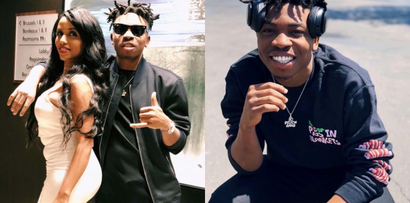 "Is this your own Chioma" - Fans react as Mayorkun show off his US Tour Manager.