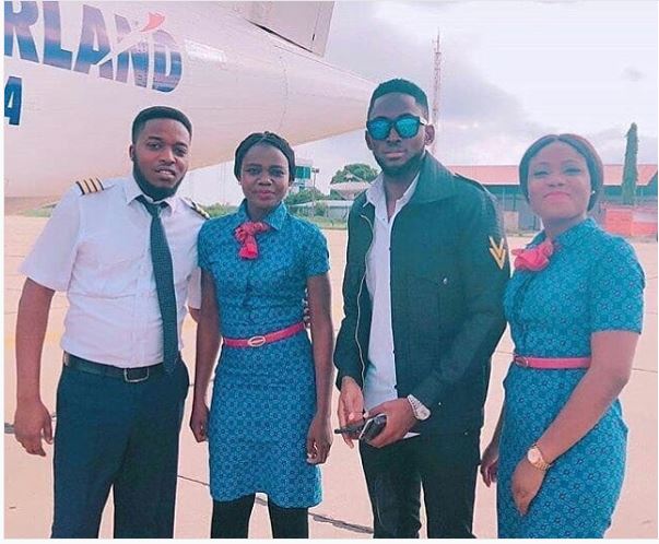 #BBNaija: Miracle Goes Back To 'School', Snaps With Colleagues