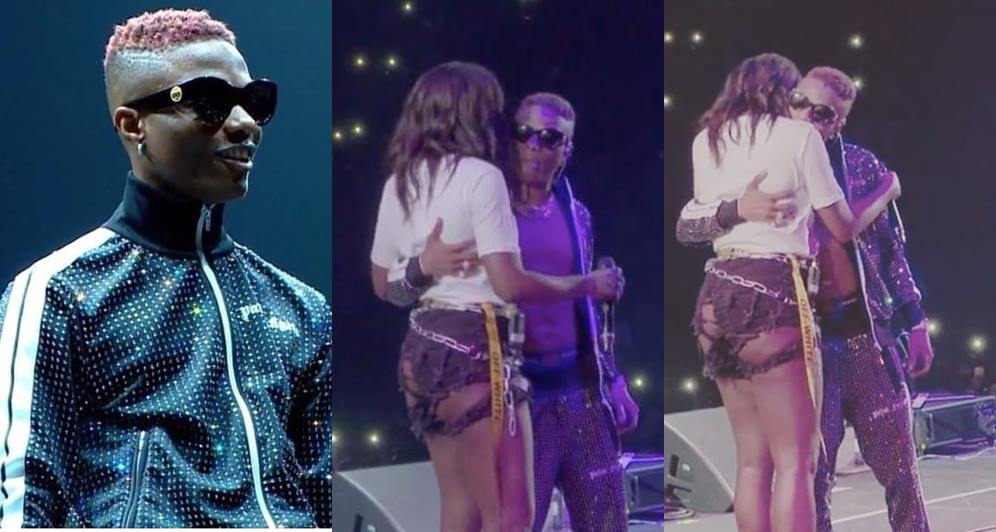 'Stay sexy for Daddy' - Wizkid Tells Tiwa Savage While Performing, Fans React (Video)