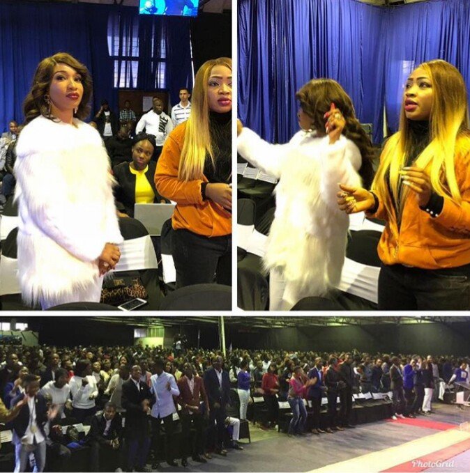 Tonto Dikeh ministers to over 7,000 members of ECG Church in South Africa