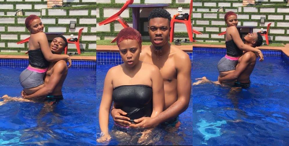 Regina Daniels goes swimming with rumoured boyfriend (Photos)