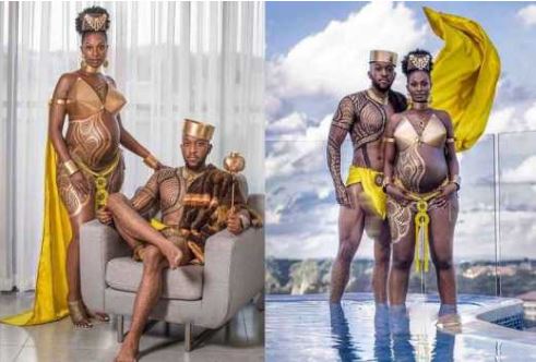 Couple set the internet on fire with their maternity photoshoot (Photos)