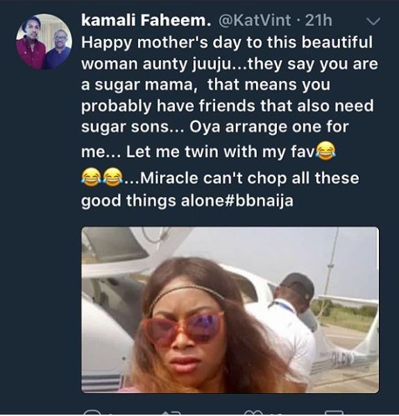 Sugar-mummy Rumour: Twitter users blast BBNaija's winner Miracle