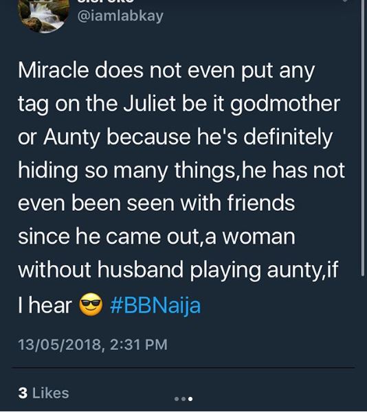 Sugar-mummy Rumour: Twitter users blast BBNaija's winner Miracle