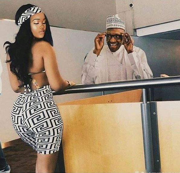 Checkout this Hilarious Photoshopped Photo Of Buhari And BBNaija's Cee-c