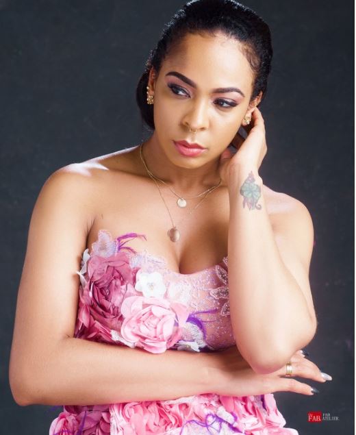 TBoss Dazzles In Pink Off Shoulder Dress (Photos)