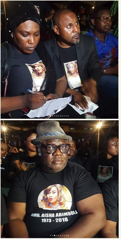 Photos from candlelight procession for Aisha Abimbola by Nollywood Actors