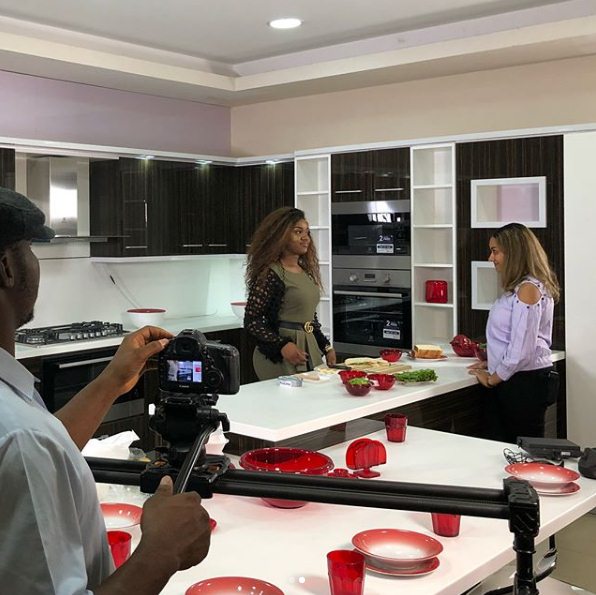 'Davido i can't thank you Enough!!' - Chioma says, as she shares new photos of her cooking test